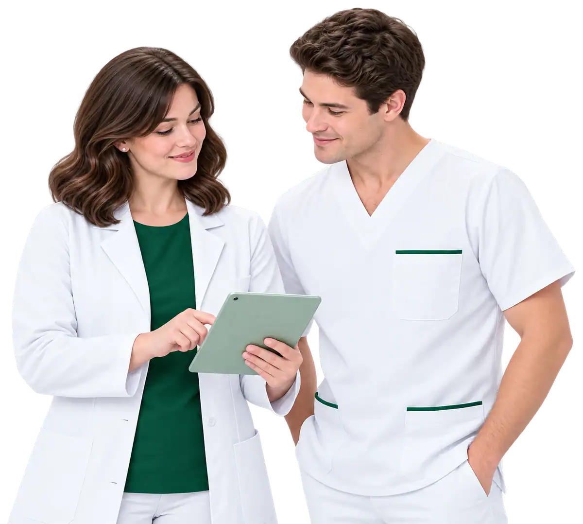 A clinical pharmacist on ward rounds