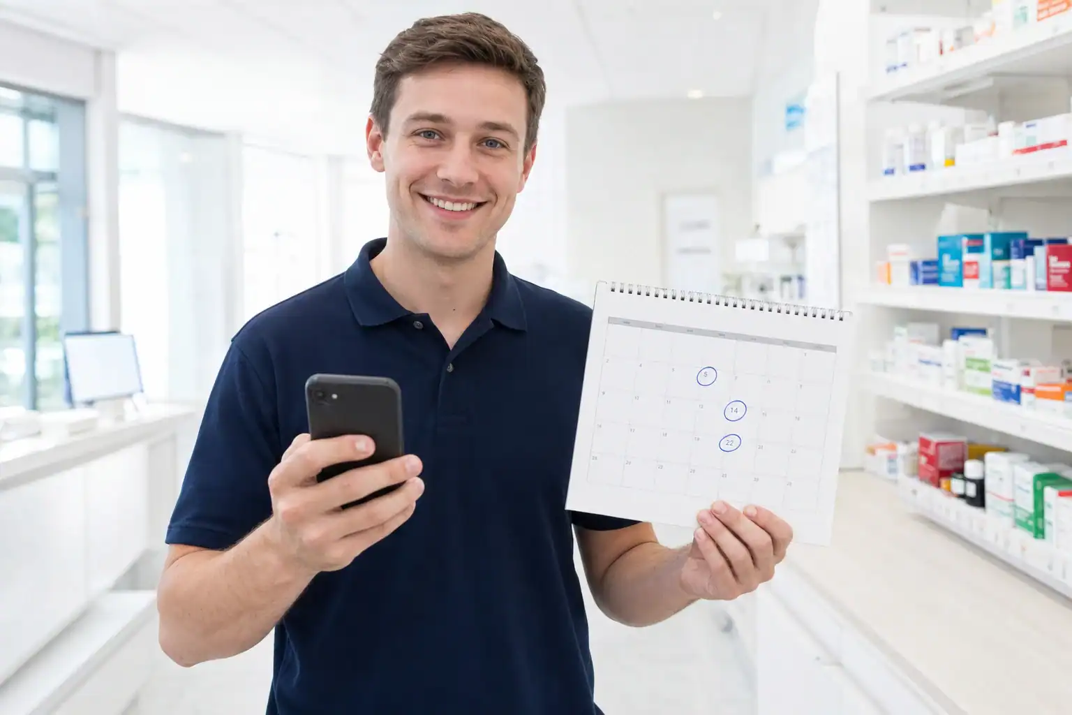 An assistant picking up flexible relief shifts