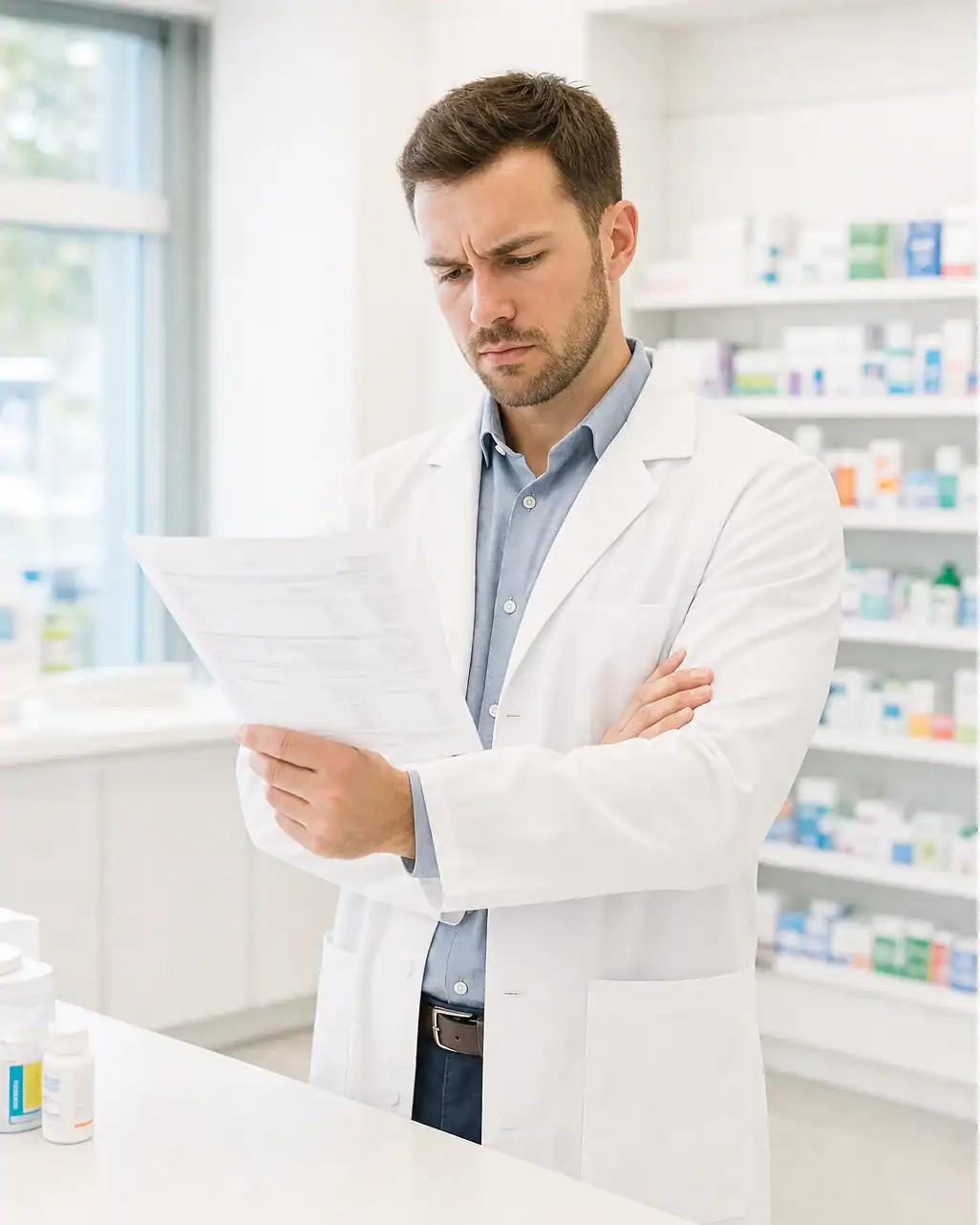 a pharmacist comparing the pharmacy's hourly budget with the smaller rate an agency passes on