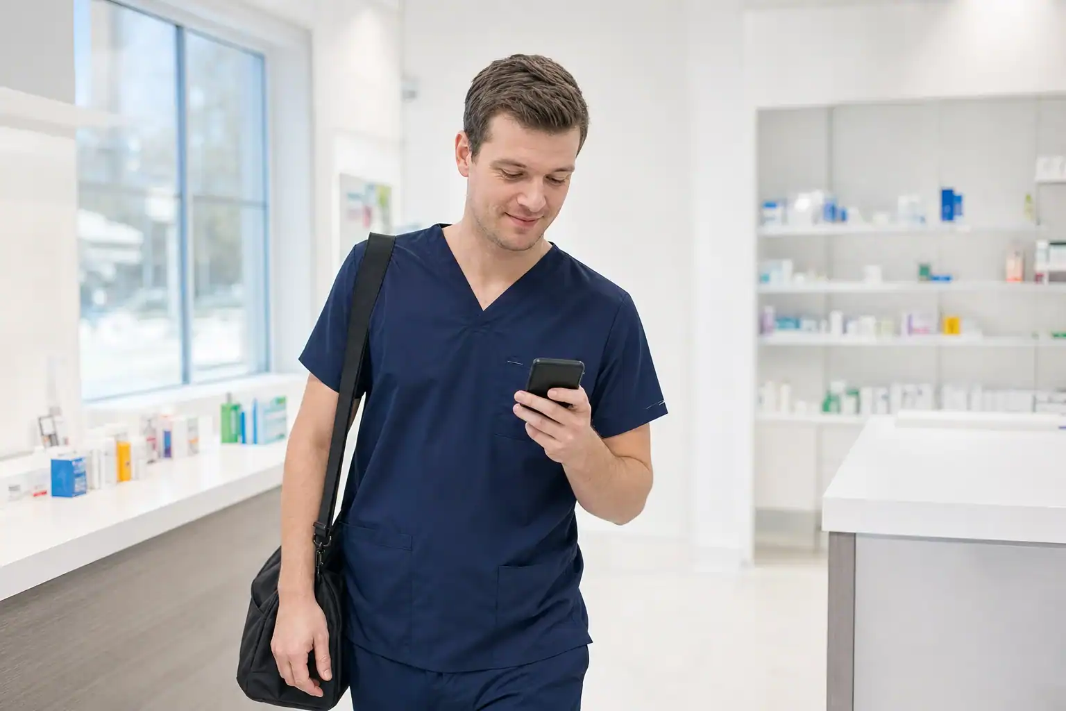 A technician picking up relief shifts at different pharmacies